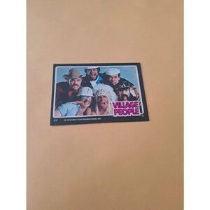 Vintage 1979 Village People Trading Card #37 Disco Era Vintage Music Collectible